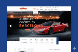 diseño web de alquiler de coches