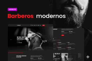 diseño web de barberos